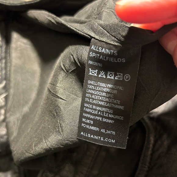 Allsaints Mauritius Leather Skinny Pants - Picture 7 of 8